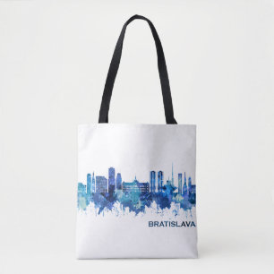 Bolsa Tote Bratislava Eslováquia Skyline Blue