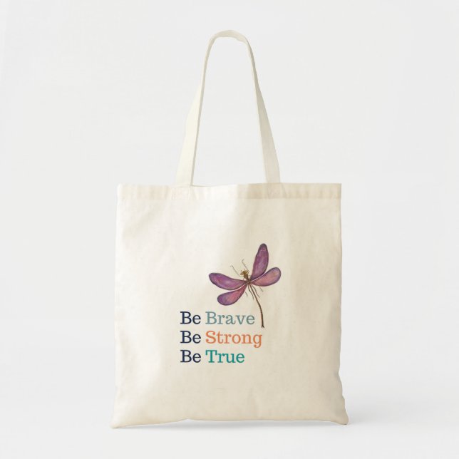 Bolsa Tote Brave Strong True Dragonfly (Frente)