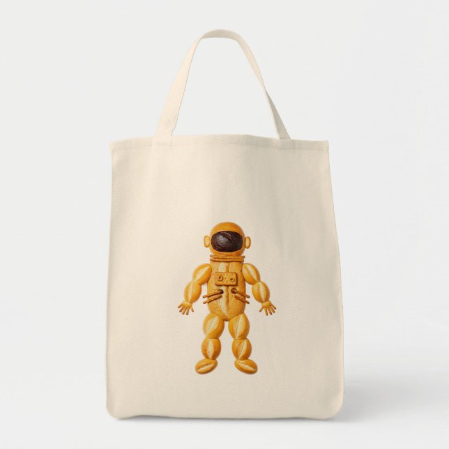 Bolsa Tote Breadstronaut: Baked Goods Space Suit Food Art (Frente)