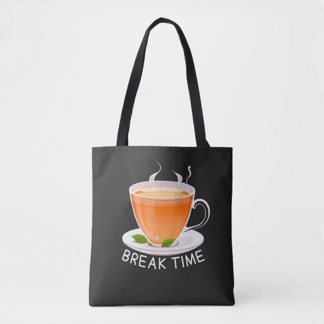 Bolsa Tote Break Time with a Cup (Frente)