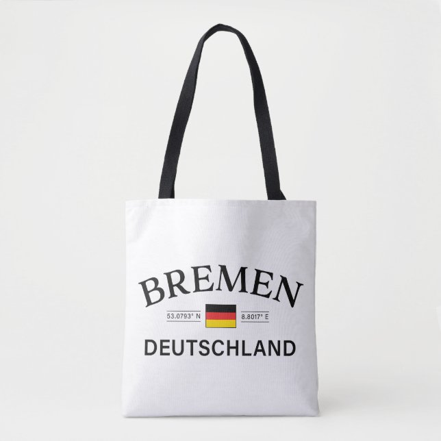 Bolsa Tote Bremen Alemanha Coordena Alemão (Frente)