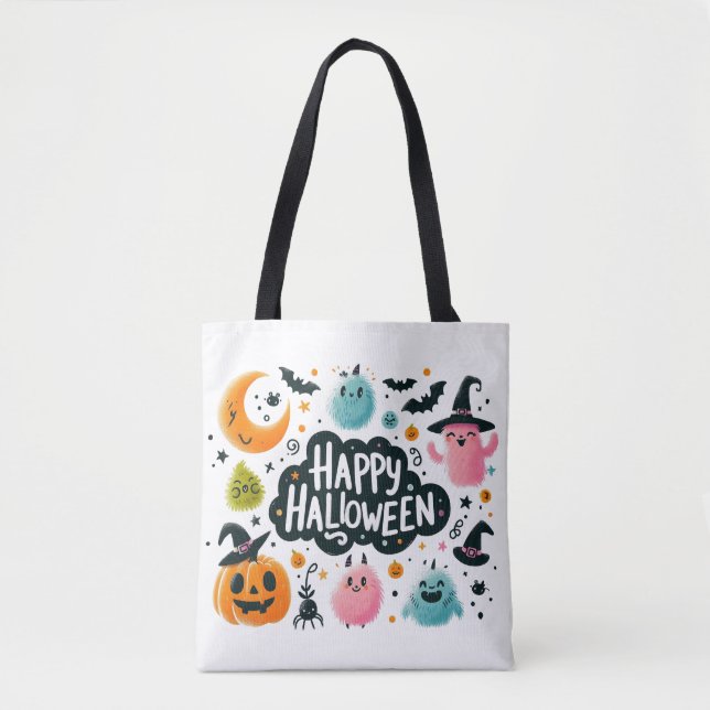 Bolsa Tote Brew da bruxa- Halloween (Frente)