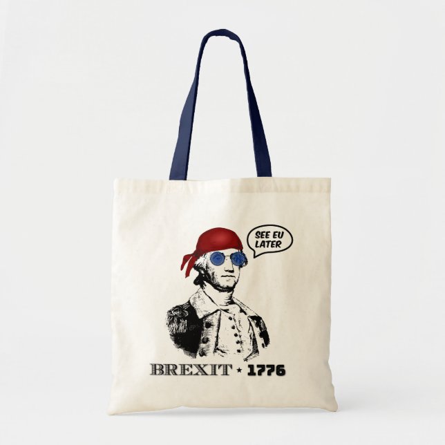 Bolsa Tote Brexit 1776 George Washington Óculos de Sol Cool (Frente)