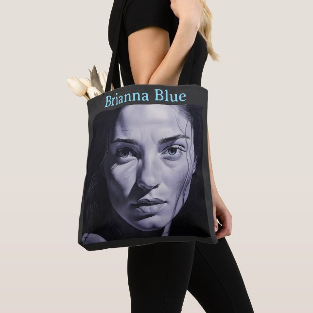 Bolsa Tote "Brianna Blue" Mulheres Em Carvão (Close Up)
