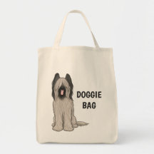 Briard bonito com texto feito sob encomenda