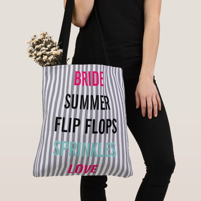 Bolsa Tote BRIDE & Bridesmaids Summer Bridal Sprinkle Party (Close Up)