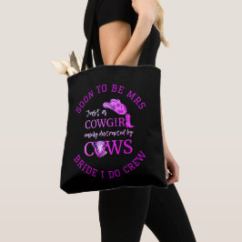 Bolsa Tote BRIDE DE Bachelorette de Cowgirl personalizável
