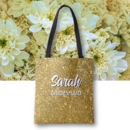 Bolsa Tote Bridesmaid Bling! Custom cute Wedding attendant