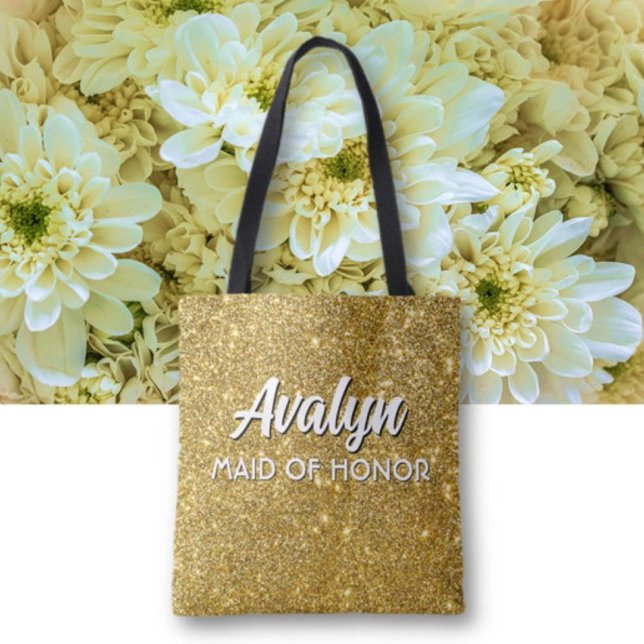 Bolsa Tote Bridesmaid Brilho! Acompanhante de casamento custo (Criador carregado)
