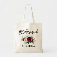 Bridesmaid Floral Botânica de Script de Pincel