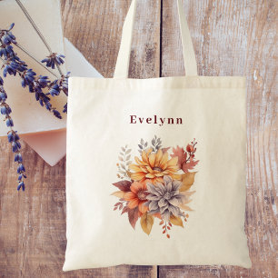 Bolsa Tote Bridesmaid Floral do Elegante de Aquarela Moderna