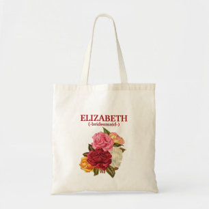 Bolsa Tote Bridesmaid Floral Russo Personalizado