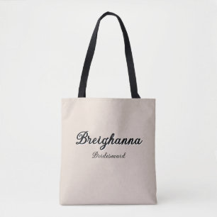 Bolsa Tote Bridesmaid Old Money Black + Beige Diamond Checker