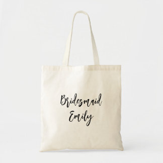 Bolsa Tote Bridesmaid Personalizada Moderna Elegante