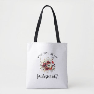 Bolsa Tote Bridesmaid Proposta Floral