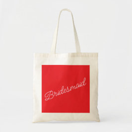 Bolsa Tote Bridesmaid Tote Bag Gift Red Pink Bridal Party