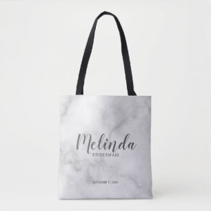 Bolsa Tote Bridesmaids Personalizados de Script Moderno