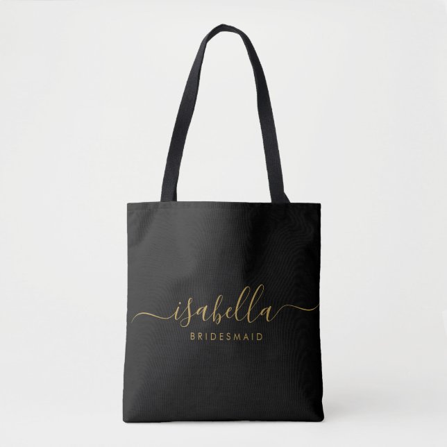Bolsa Tote Bridesman | Bachelorette de Script Minimalista Mod (Frente)