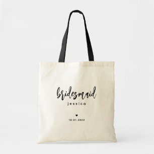 Bolsa Tote Bridesman Saco de ferramentas simples com script