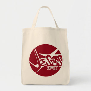 Bolsa Tote Bright Candy Red Jesus Salva Grafite