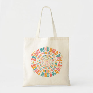 Bolsa Tote Bright Mind Bold Day Pastel Spiral 