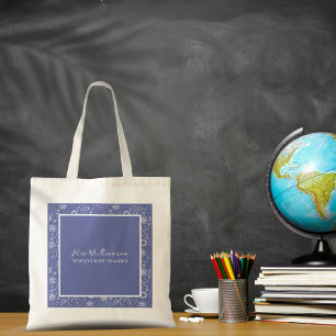 Bolsa Tote Bright Modern Floral Tote Bag do Professor