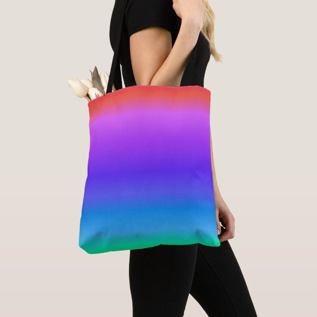 Bolsa Tote Bright Pastel Rainbow (Close Up)