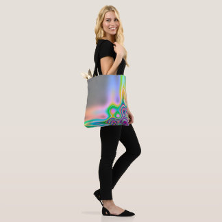 Bolsa Tote Bright Rainbow Swirls