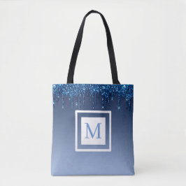 Bolsa Tote Brilho Azul Personalizado
