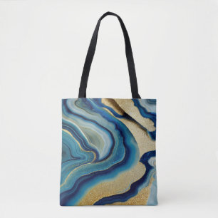Bolsa Tote Brilho do Mar Oceano Azul