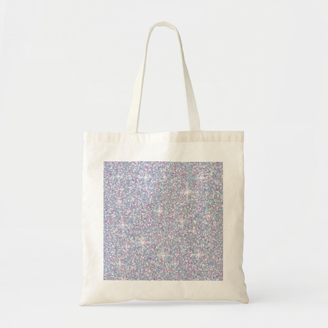 Bolsa Tote Brilho iridescente branco (Frente)