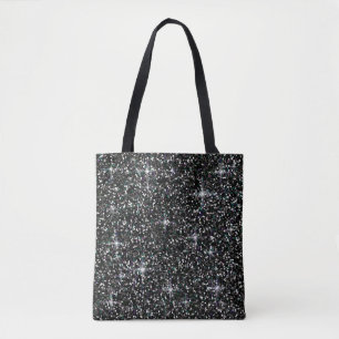 Bolsa Tote Brilho iridescente preto