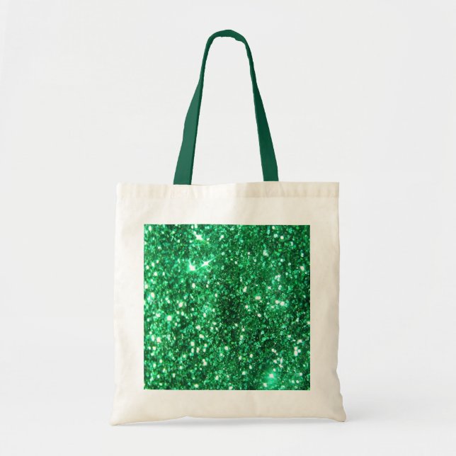 Bolsa Tote Brilho verde chamativo (Frente)