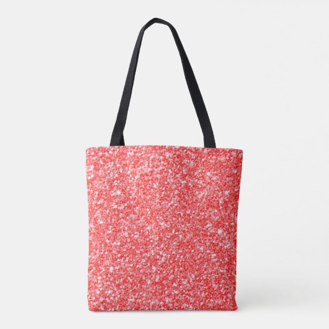 Bolsa Tote Brilho Vermelho Simples (Verso)