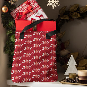 Bolsa Tote Brincadeira de Natal Vermelho