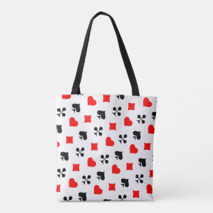 Bolsa Tote Brincando de Cartões Clube Diamond Spade Heart