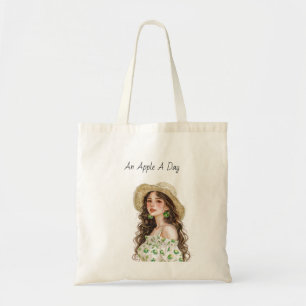 Bolsa Tote Brincos de Maçã Verde Feminino