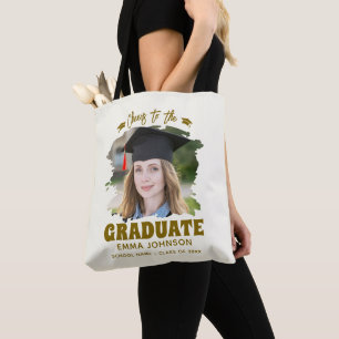 Bolsa Tote Brinde ao Graduado Nome da Foto Personalizada da F