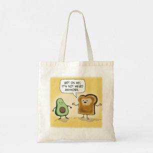 Bolsa Tote Brinde de Avocado, bonita e engraçada
