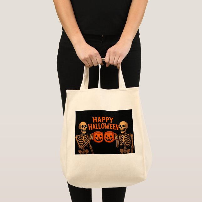 Bolsa Tote Brinde Spooky - Feliz Halloween (Frente (produto))
