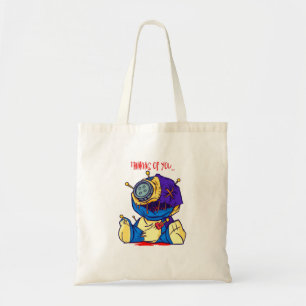 Bolsa Tote Brinquedo Voodoo assustador - PENSANDO EM VOCÊ