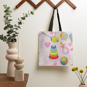 Bolsa Tote Brinquedos bebês e essenciais para a enfermaria
