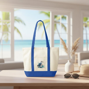 Bolsa Tote Brisa Oceânica: Gaivota Aquarela