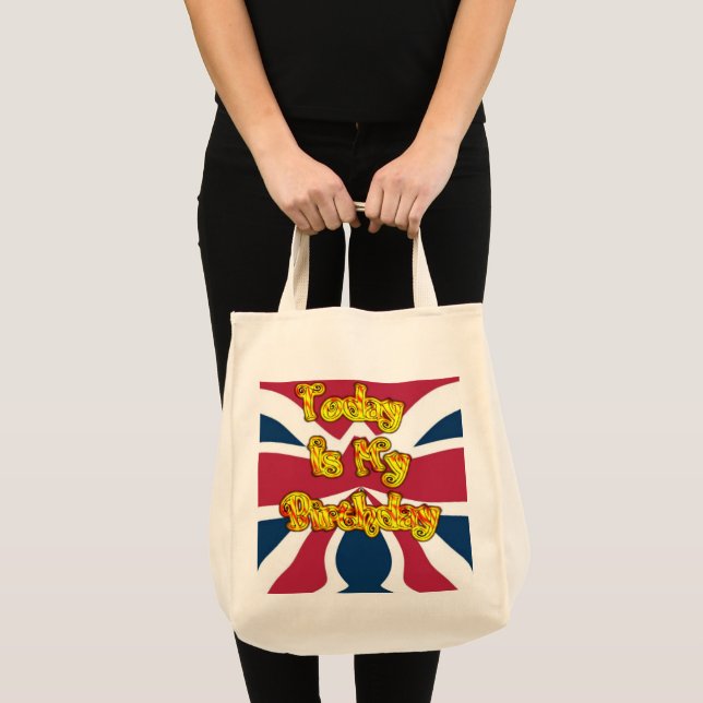 Bolsa Tote British Birthday dá Impressão de arte (Frente (produto))