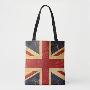 Bolsa Tote British Union Jack Flag Vintage
