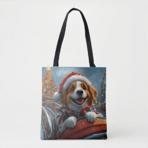 Bolsa Tote Brittany Spaniel Dog Natal