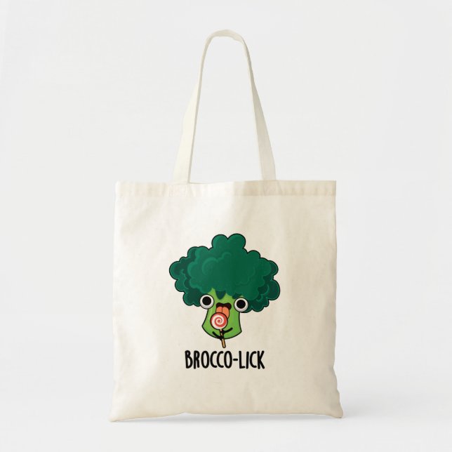 Bolsa Tote Brocco lambk Funny Veggie Broccoli Pun (Frente)