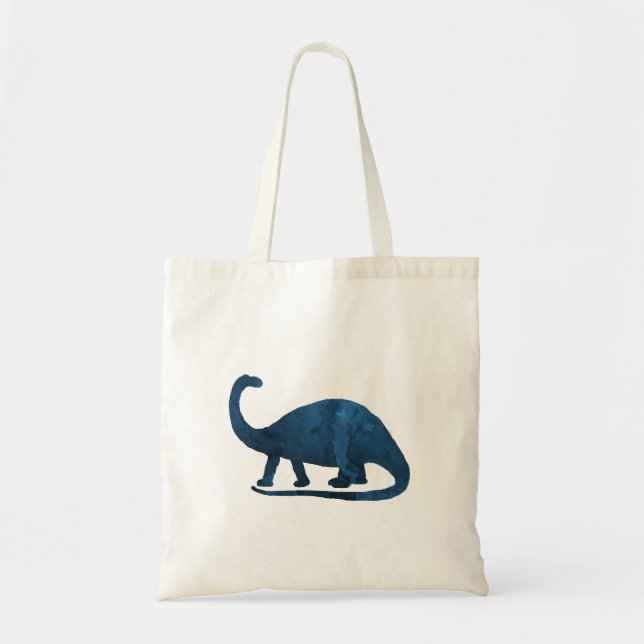 Bolsa Tote Brontossauro - Azul Marinho - Dinossauro (Frente)