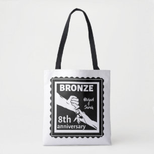 Bolsa Tote Bronze tradicional de aniversário de casamento