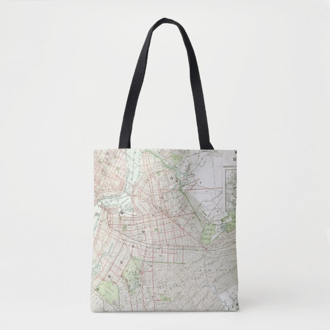 Bolsa Tote Brooklyn e vizinhança (Frente)